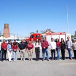 ENTREGA ALCALDESA CARMEN LILIA CANTUROSAS 20 UNIDADES Y UNA APAGADORA NUEVA A  PROTECCIÓN CIVIL Y BOMBEROS