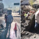 Reparó COMAPA fugas de agua potable en distintos sectores de la ciudad
