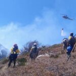 Controlado incendio forestal “Puerto del Volcán” en Miquihuana