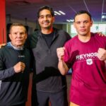 Carlos Peña Ortiz se puso lo guantes con el campeón mundial Julio César Chávez