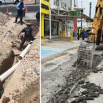 Ejecuta COMAPA obra de rehabilitación sanitaria en la colonia Prolongación Longoria