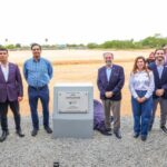 Develó Carlos Peña Ortiz primera piedra del Multicomercial Reynosa con Estiben Handal Dabdoub