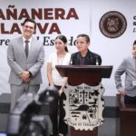 Niñas y niños del Segundo Parlamento Infantil participan en la Mañanera Legislativa