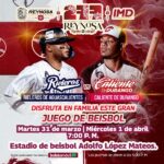 ⚾🔥 ¡HOY MIÉRCOLES SE VIVE LA EMOCIÓN DEL BEISBOL EN REYNOSA! 🔥⚾