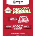 Ofrece Gobierno de Reynosa descuento total de recargos del Impuesto Predial