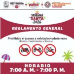 PROHÍBEN INGRESAR CON VEHÍCULOS TODO TERRENO A LA PLAYITA DE REYNOSA