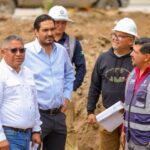 Supervisó Carlos Peña Ortiz rehabilitación de puente en Hacienda Las Bugambilias