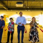 Cortó Alcalde Carlos Peña Ortiz el listón inaugural de la obra pictórica de Mángeles Barocio