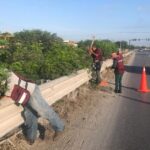 Instalación y mantenimiento de defensas metálicas para seguridad de automovilistas