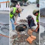 Reemplazó COMAPA tapas de alcantarilla en diversos puntos de la ciudad
