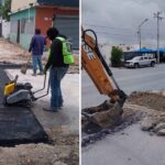 Trabaja COMAPA en reposición de carpeta asfáltica en diversos sectores de la ciudad
