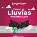 Llama COMAPA a no arrojar basura en la vía pública y evitar afectaciones durante precipitaciones