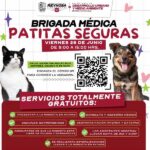 Invita Alcalde Carlos Peña Ortiz a la Brigada Médica Veterinaria Patitas Seguras en la 10 de Mayo