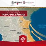 Pronostican servicios meteorológicos intensos vientos del Sur y Polvo del Sáhara
