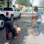 Rehabilita Gobierno de Reynosa banqueta peatonal en Calle Cuarta de la colonia Ribereña