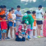 Disfrutan liberación de crías de tortuga lora en Playa Miramar