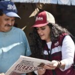 Olga Sosa realiza intensa gira informativa en Valle Hermoso