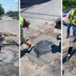 Fortalece COMAPA seguridad vial con instalación y reemplazo de brocales