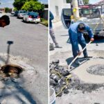 COMAPA de Reynosa fortalece la infraestructura sanitaria con instalación de brocales