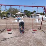 Rehabilita Servicios Públicos juegos y mobiliario de plazas en Jarachina Sur, Carlos Cantú y Campestre