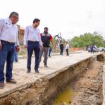 Supervisa gobierno de Reynosa el avance de obra de alcantarillado sanitario en la colonia Burocrática