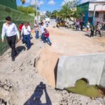 Supervisó Alcalde Carlos Peña Ortiz obra pluvial del Gobierno Municipal