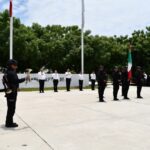 Toman protesta de bandera policías recién integrados a la Guardia Estatal