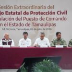 Participa rector de la UAT, Dámaso Anaya, en la instalación del Puesto de Comando Interinstitucional contra Ciclones