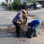 Agilizó Servicios Públicos de Reynosa limpieza de drenes y rejillas pluviales