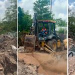 Avanzan trabajos de rehabilitación de lavadero pluvial en la colonia Independencia