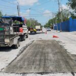 Intensificó Municipio programa de bacheo en cuatro colonias de Reynosa