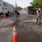 Exhorta Gobierno de Reynosa a tomar precauciones en zonas de bacheo