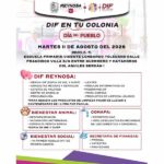 Acercará DIF-Reynosa servicios gratuitos a familias de Aquiles Serdán I