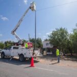 Rehabilitó Servicios Públicos de Reynosa alumbrado en la carretera Ribereña