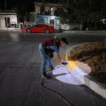 Pintaron trabajadores de Servicios Públicos de Reynosa señalización urbana