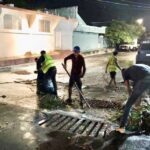Tras la tormenta del domingo, Servicios Públicos refuerza limpieza de rejillas y pluviales en Reynosa