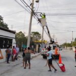 Inmensa alegría de familias de Villas de Esmeralda por rehabilitación de alumbrado