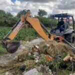 Intensificó Gobierno de Reynosa desazolve de drenes y recolección de cacharros para prevenir inundaciones