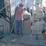 Distribuyó Servicios Públicos agua potable en colonia Ampliación San Valentín de Reynosa
