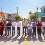 Inauguró Carlos Peña Ortiz pavimentación hidráulica de calle Industriales en Lomas del Villar