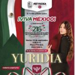 ¿Estás listo para dar El Grito? Te esperamos mañana en la presentación de Yuridia en la plaza principal Miguel Hidalgo