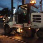 Avenidas limpias con trabajo nocturno en Reynosa