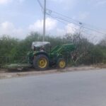 Realizó Servicios Públicos limpieza en calle principal de Riveras del Aeropuerto