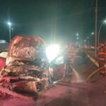 Controla incendio Protección Civil y Bomberos de Reynosa con espuma especial