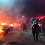 Sofocó PCyB incendio de vehículo en la colonia Benito Juárez
