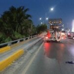 Realizó Gobierno de Reynosa trabajos de Ingeniería Vial durante turno nocturno