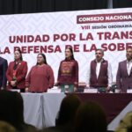 Américo Villarreal integra la mesa de honor en la VIII Sesión Ordinaria del Consejo Nacional de Morena
