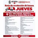 Recorre camión recolector Valle Soleado y Pedro J. Méndez, entre otras colonias hoy jueves