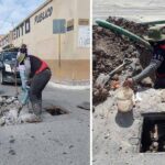 Ejecuta COMAPA trabajos de limpieza en caja de válvulas de la zona Centro