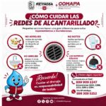Exhorta COMAPA a la ciudadanía a cuidar las redes de alcantarillado